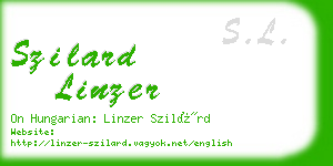 szilard linzer business card